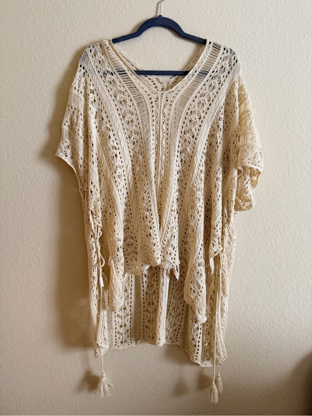 Crochet bathing suit cover-up one size fits most